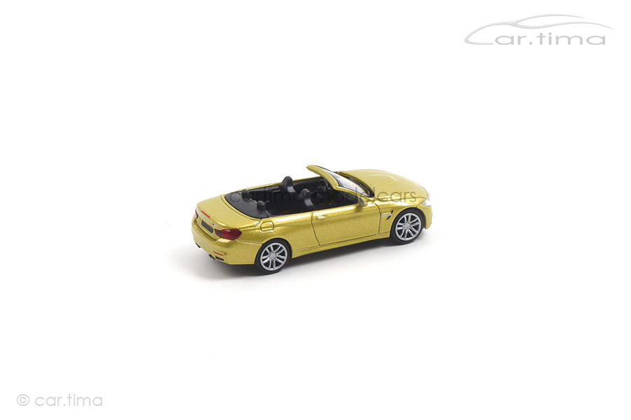 BMW M4 Cabriolet 2015 gelb Minichamps 1:87 870027234