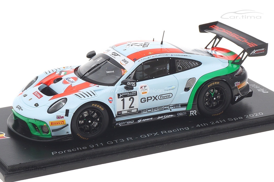 Porsche 911 GT3 R 24h Spa 2020 Campbell/Jaminet/Pilet Spark 1:43 SB373