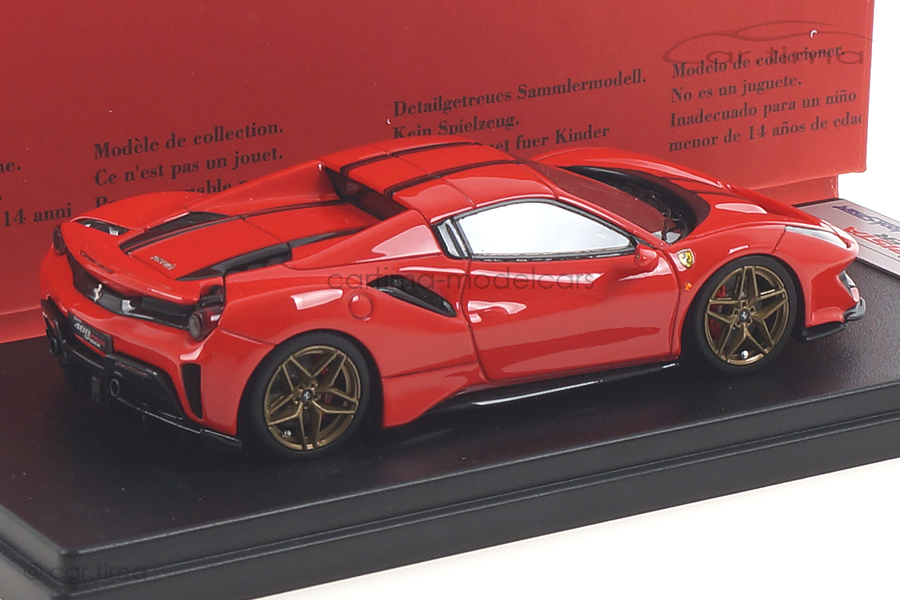 Ferrari 488 Pista Spider Hard Top Rosso Scuderia/Nero Daytona LookSmart 1:43 LS496HTD