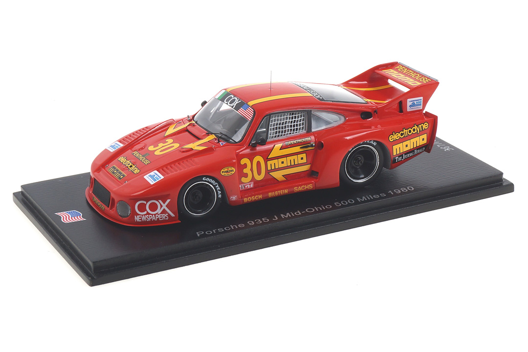 Porsche 935 J 500 Miles Mid-Ohio 1980 Busby/Moretti Spark 1:43 US100