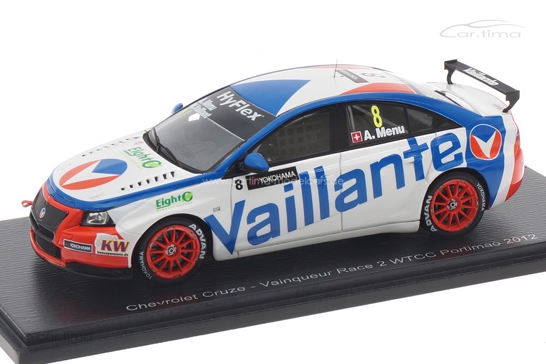 Chevrolet Cruze Vainqueur Race 2 WTCC Alain Menu Spark 1:43 MV01