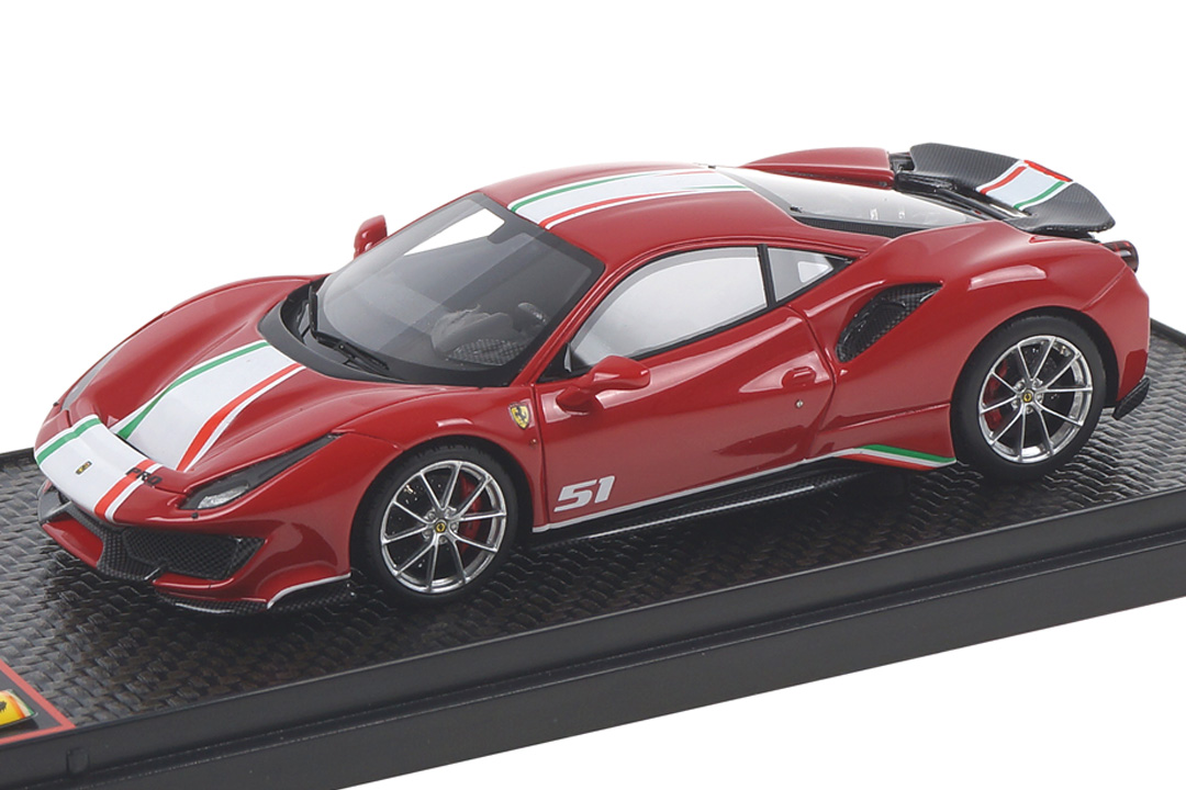 Ferrari 488 Pista Piloti Rosso Corsa 322 BBR 1:43 BBRC216A