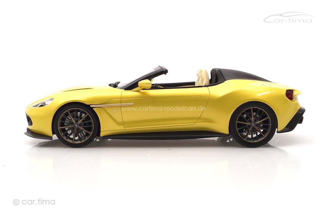 Aston Martin Vanquish Zagato Speedster Cosmopolitan Yellow TopSpeed 1:18 TS0230