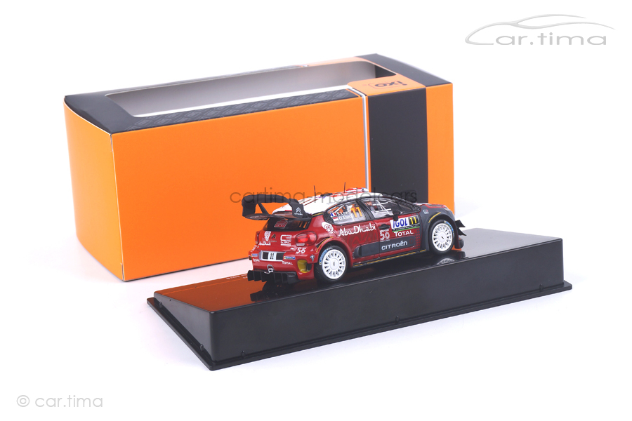 Citroen C3 WRC Rally Tour de Corse 2018 Loeb/Elena IXO Models 1:43 RAM672