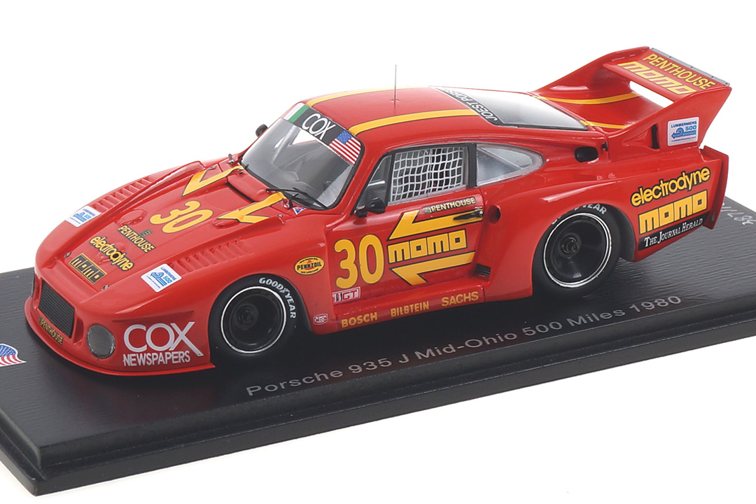 Porsche 935 J 500 Miles Mid-Ohio 1980 Busby/Moretti Spark 1:43 US100