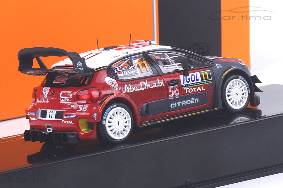 Citroen C3 WRC Rally Tour de Corse 2018 Loeb/Elena IXO Models 1:43 RAM672