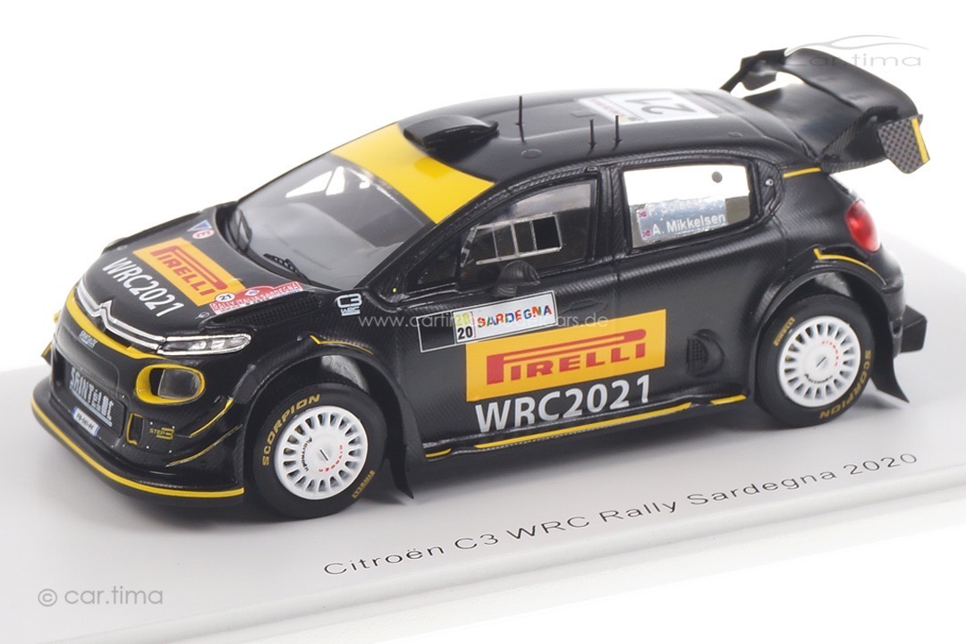 Citroen C3 Rally Sardegna 2020 Solberg/Mikkelsen Spark 1:43 S6574