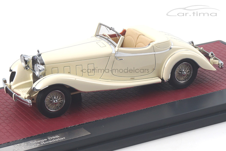 Delage D8S De Villars Roadster 1933 weiß Matrix Scale Models 1:43 MX50407-031