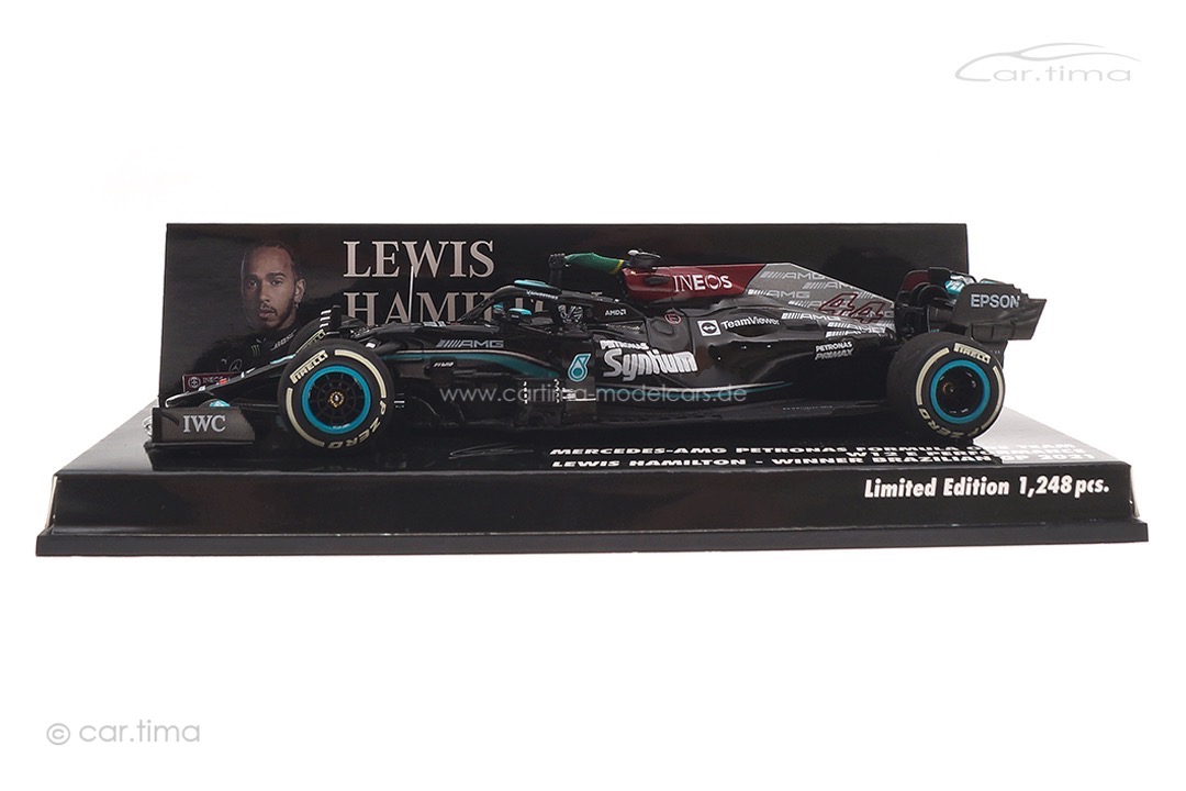 Mercedes-AMG Petronas F1 W12 Winner GP Brasilien 2021 Lewis Hamilton Minichamps 1:43 410212044