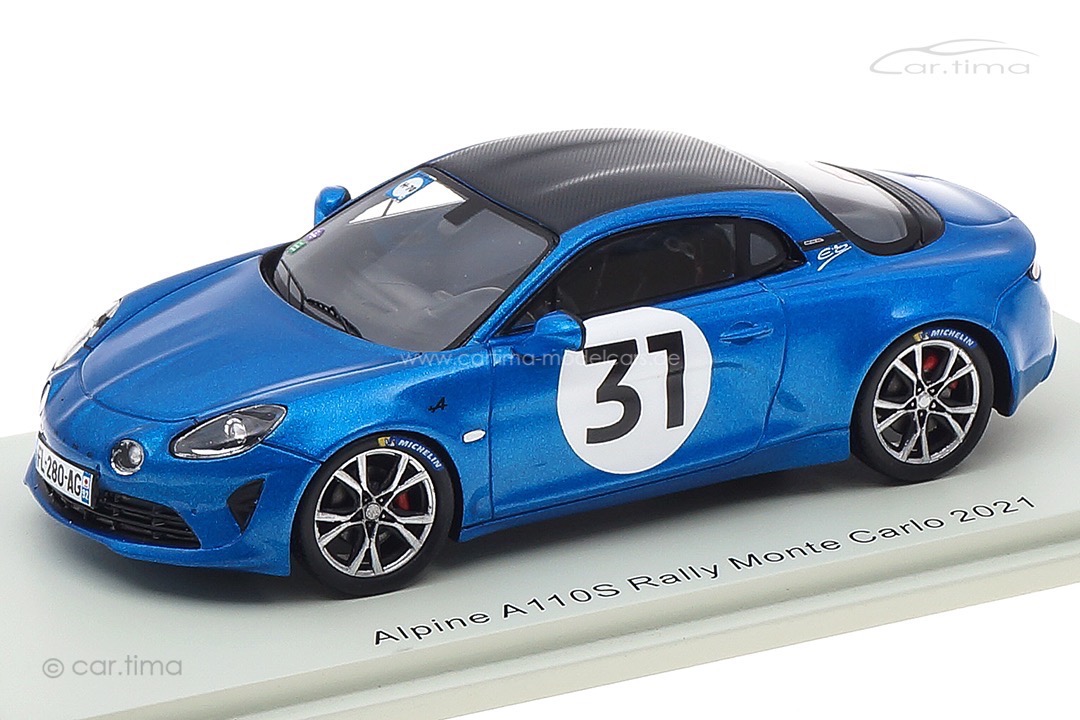 Alpine A110S Rallye Monte Carlo 2021 Esteban Ocon Spark 1:43 S6576