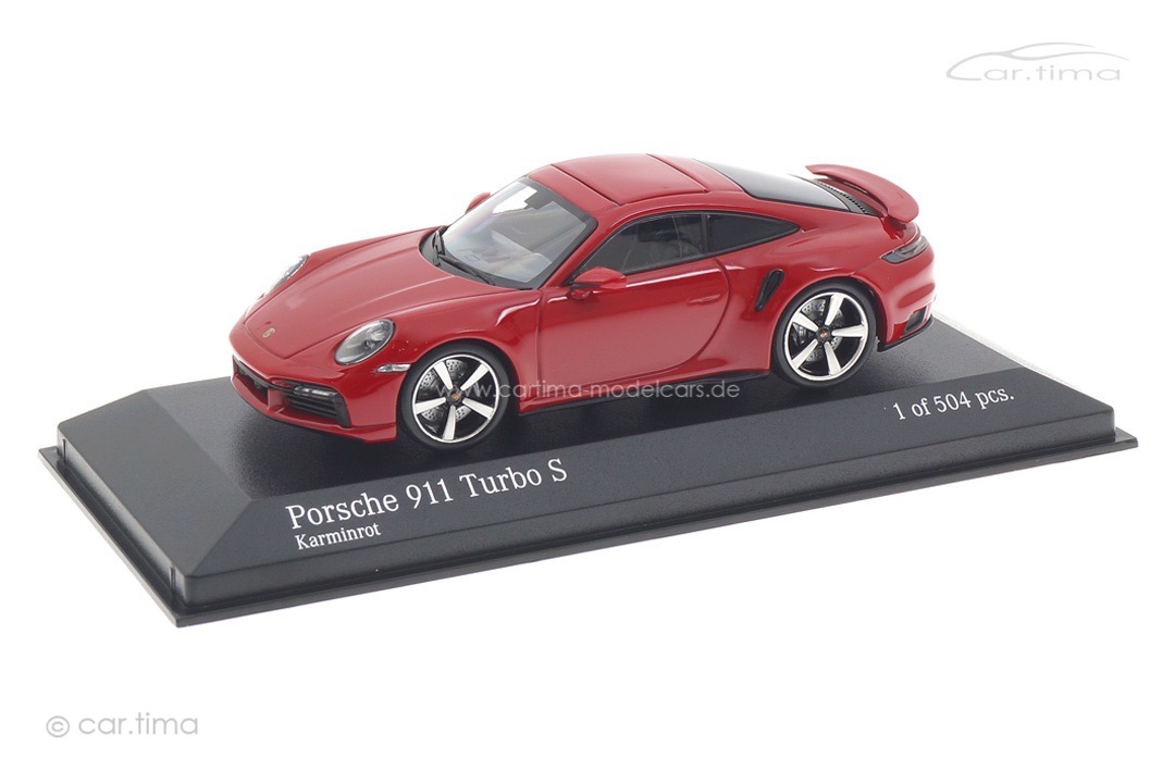 Porsche 911 (992) Turbo S Karminrot Minichamps 1:43 410069475