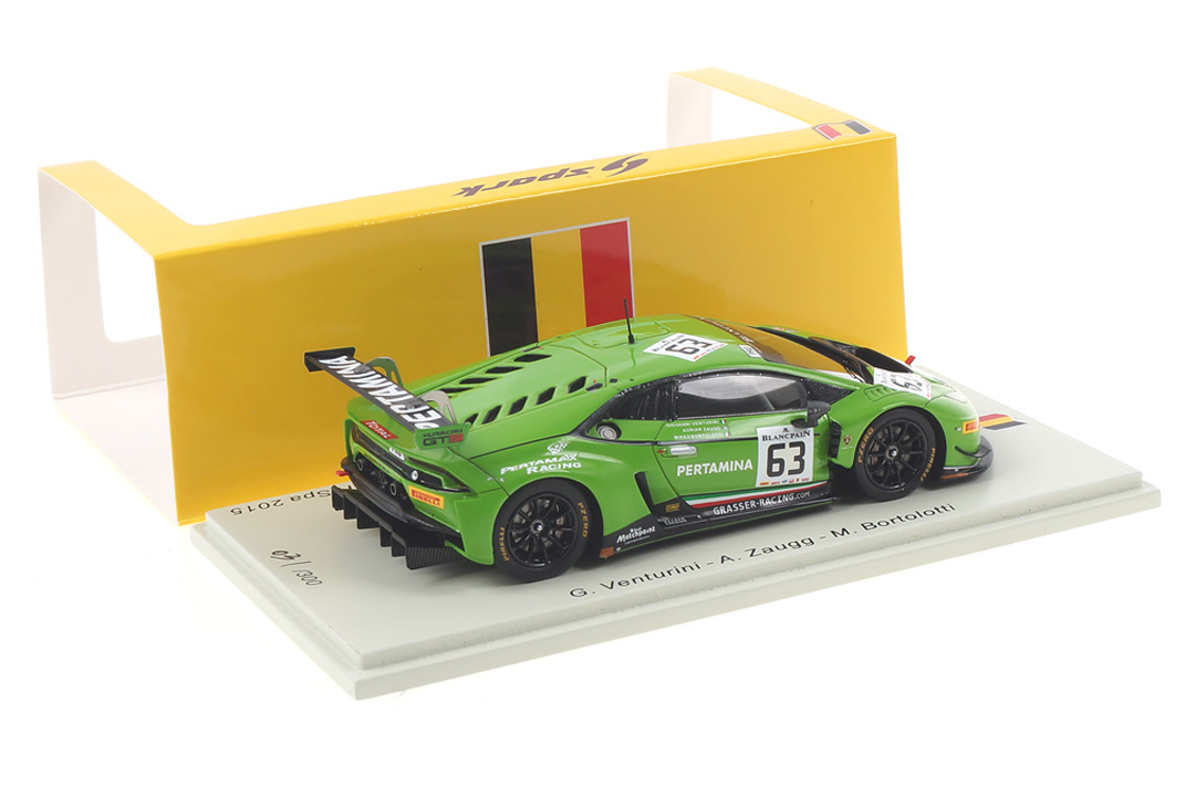 Lamborghini Huracán GT3 24h Spa 2015 Bortolotti/Venturini/Zaugg Spark 1:43 SB283