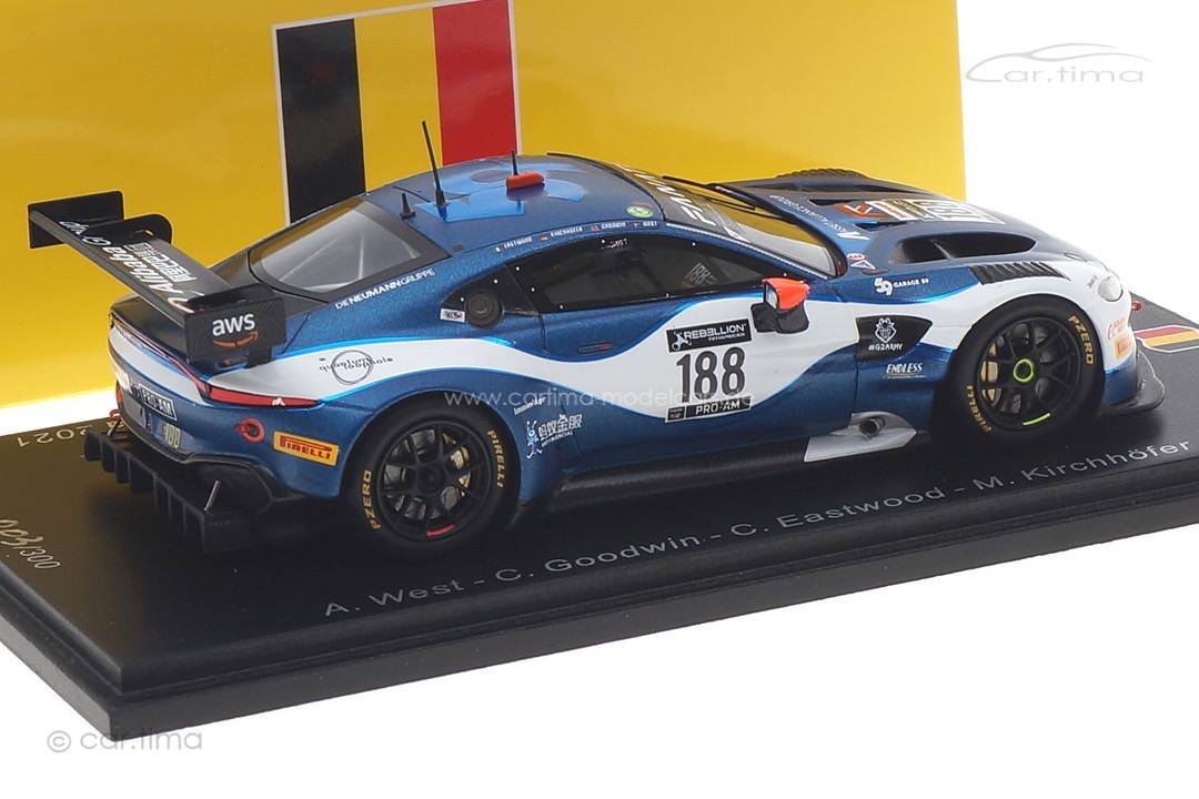 Aston Martin Vantage AMR GT3 24h Spa 2021 West/Goodwin/Eastwood/Kirchhöfer Spark 1:43 SB466