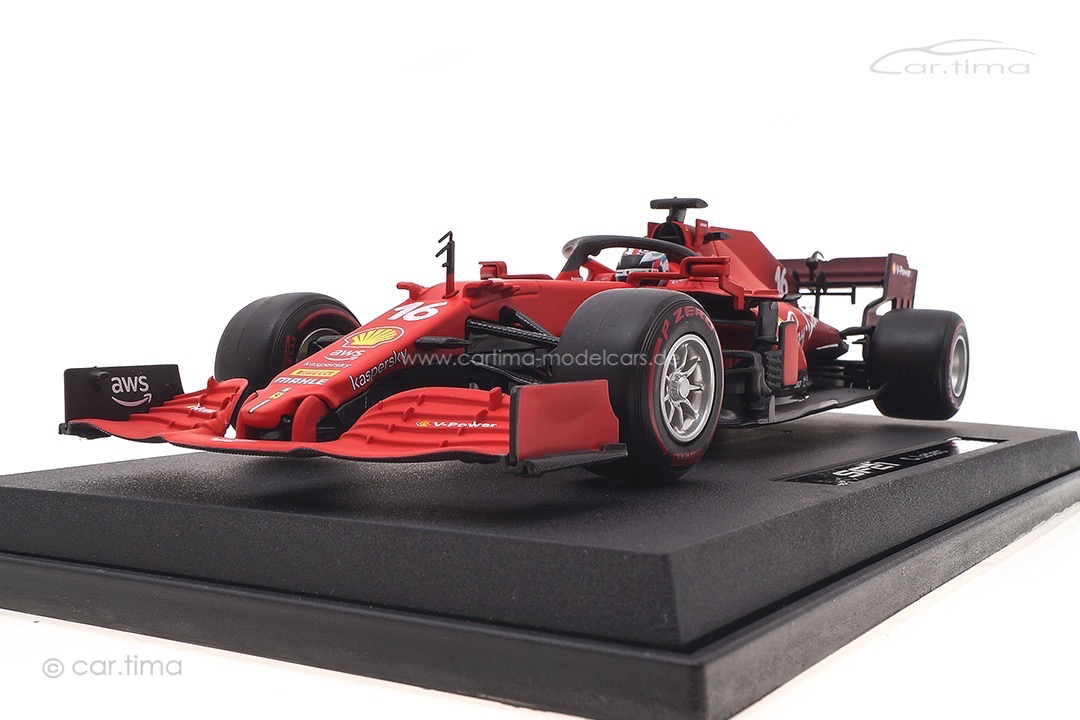 Ferrari SF21 GP 2021 Mission Winnow Charles Leclerc Bburago 1:18 18-16809L