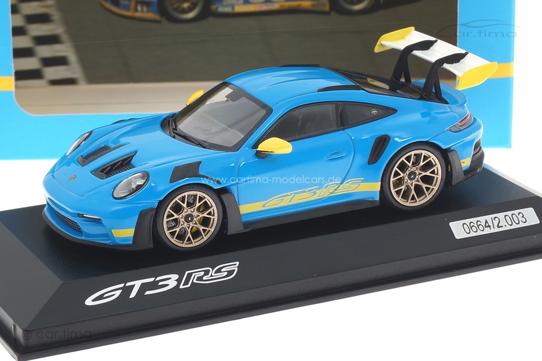 Porsche 911 (992) GT3 RS Rivierablau Tribute Daytona 2003 Minichamps 1:43 WAP0205110SGT3