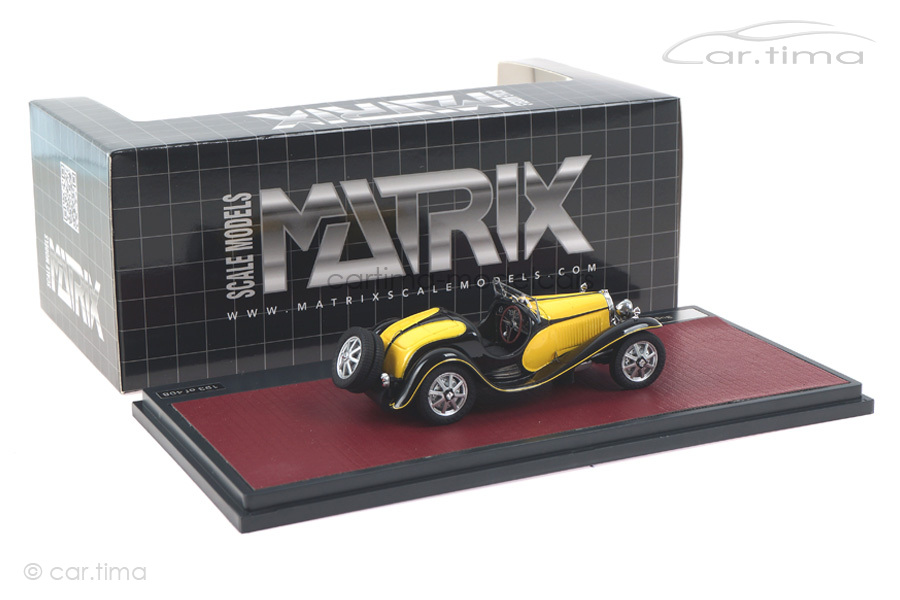 Bugatti T55 Roadster gelb/schwarz Matrix 1:43 MX40205-071