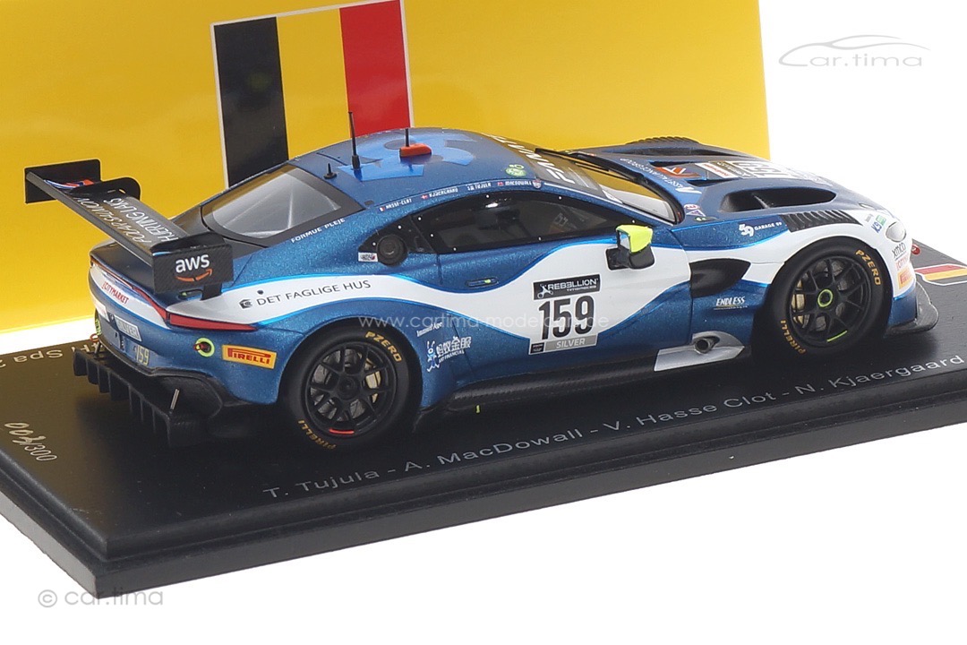 Aston Martin Vantage AMR GT3 24h Spa 2021 Tujula/MacDowall/Hasse Clot/Kjaergaard Spark 1:43 SB442