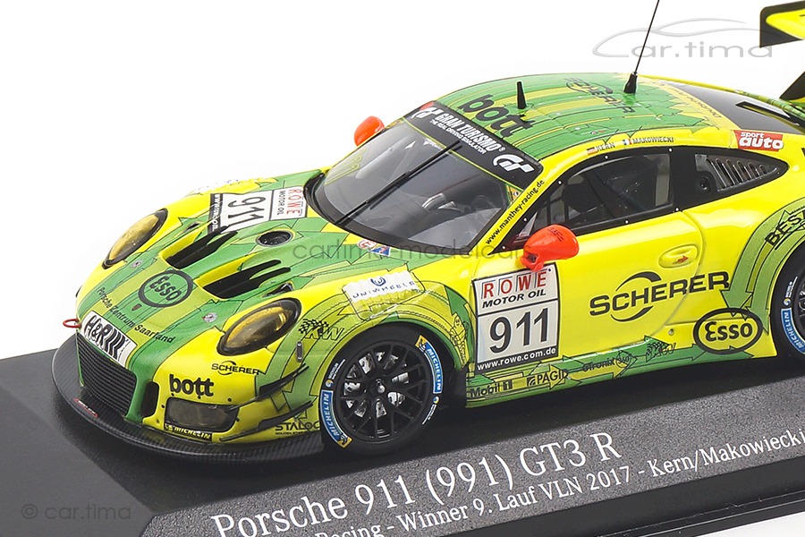 Porsche 911 GT3  R Winner 9. Lauf VLN 2017 Kern/Makowiecki Minichamps 1:43 CA04318002