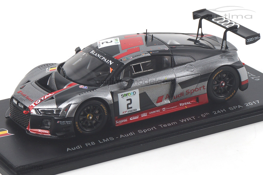 Audi R8 LMS 24h Spa 2017 de Philippi/Mies/Vervisch Spark 1:43 SB142