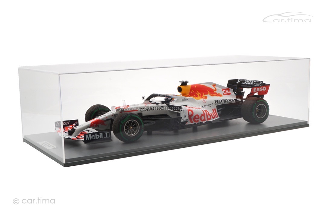 Red Bull Racing RB16B GP Türkei 2021 Max Verstappen inkl. Vitrine Spark 1:12 12S031