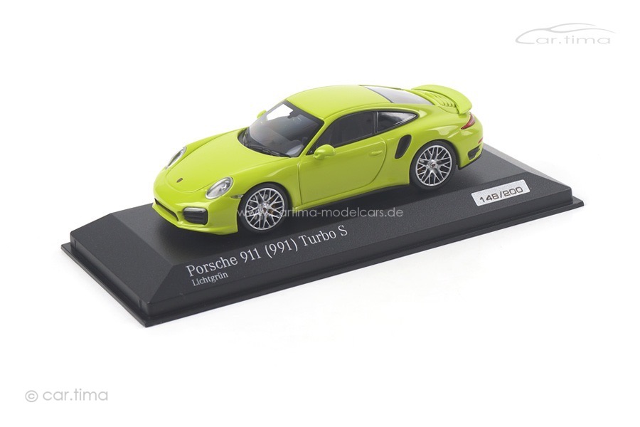 Porsche 911 (991) Turbo S Lichtgrün Minichamps 1:43 CA04316064