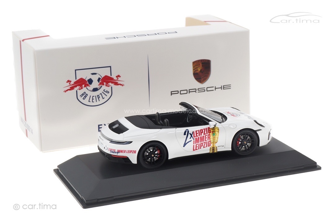 Porsche 911 (992) Carrera 4 GTS Cabrio RB Leipzig Pokalsieger 2023 Spark 1:43 WAXL2000014