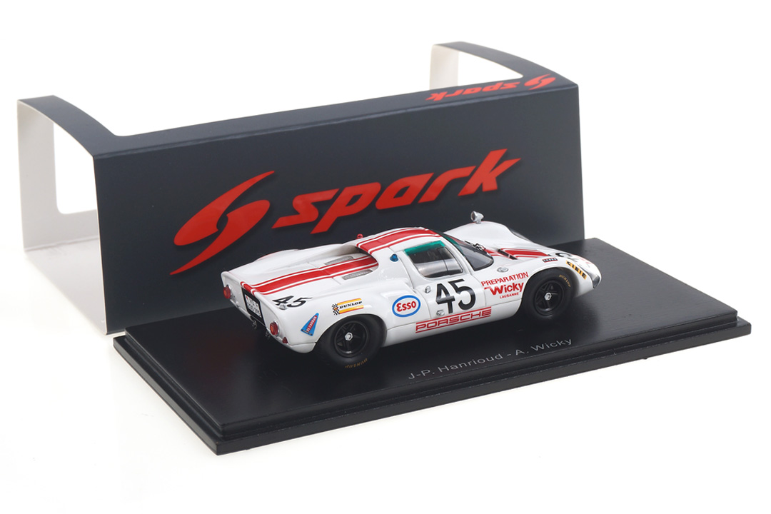 Porsche 910 24h Le Mans 1968 Hanrioud/Wicky Spark 1:43 S4686