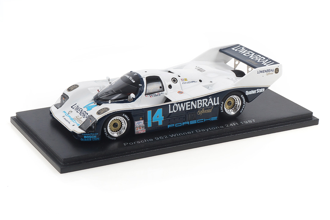 Porsche 962 Winner 24h Daytona 1987 Bell/Holbert/Robinson/Unser Jr. Spark 1:43 43DA87