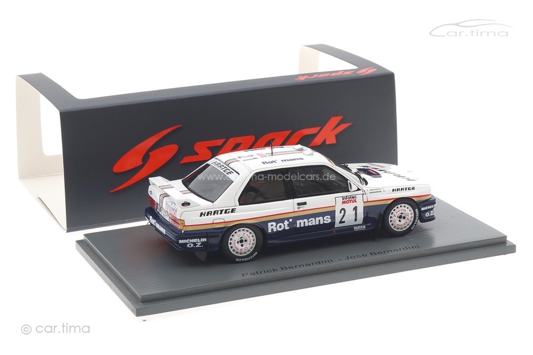 BMW E30 Tour de Corse Rallye de France 1989 Bernardini/Bernardini Spark 1:43 S8485