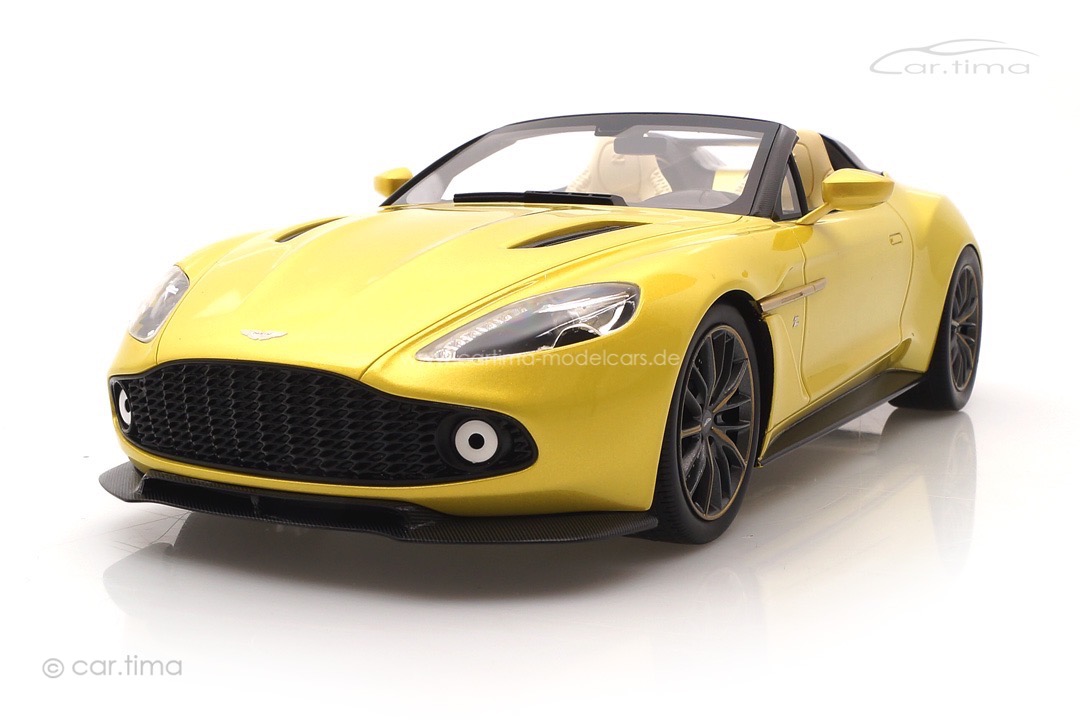 Aston Martin Vanquish Zagato Speedster Cosmopolitan Yellow TopSpeed 1:18 TS0230