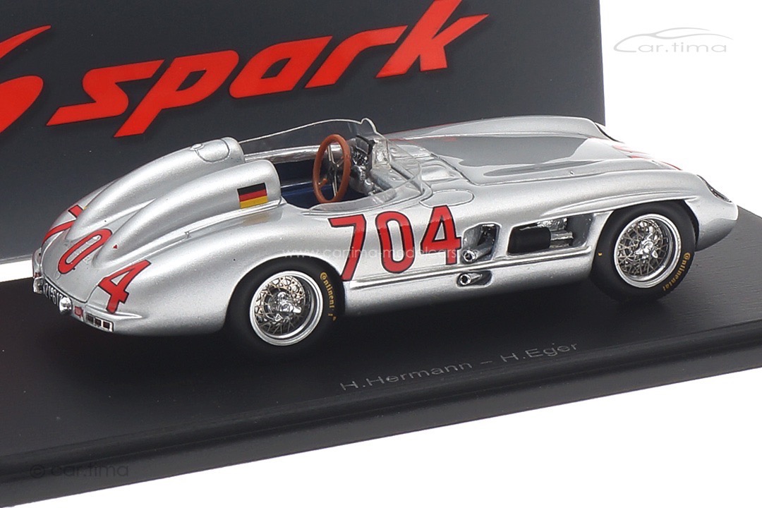 Mercedes-Benz 300 SLR Mille Miglia 1955 Herrmann/Eger Spark 1:43 S5892