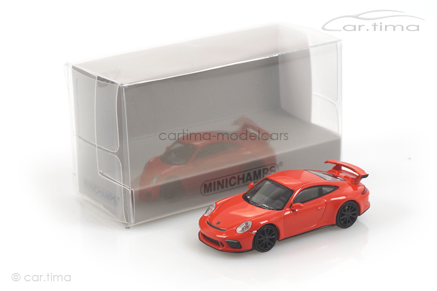 Porsche 911 (991 II) GT3 Lava orange Minichamps 1:87 870067320