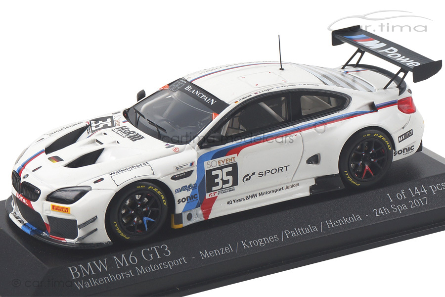 BMW M6 GT3 24h Spa 2017 Palttala/Menzel Minichamps 1:43 437172635