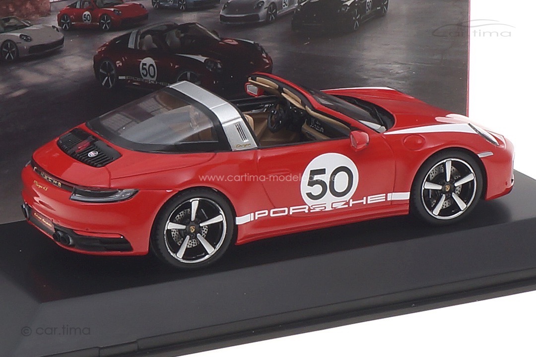 Porsche 911 (992) Targa 4S Heritage Design Indischrot Spark 1:43 ...