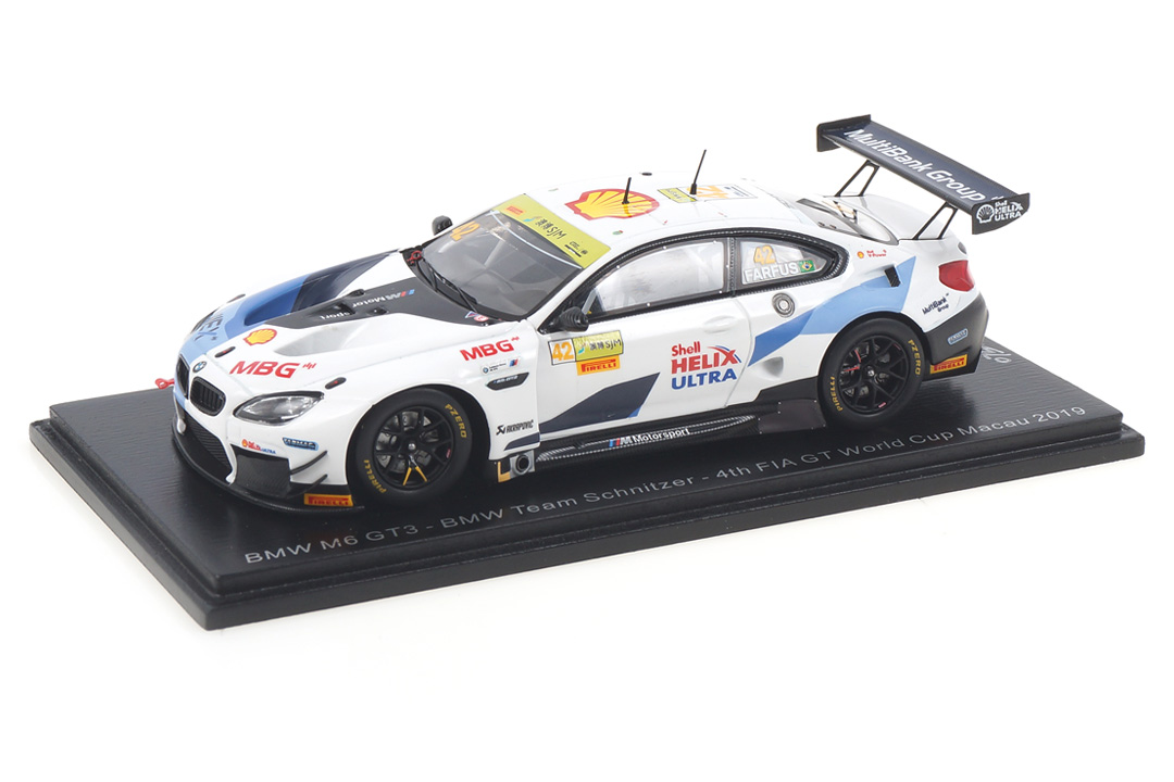 BMW M6 GT3 Macau 2019 Augusto Farfus Spark 1:43 SA212