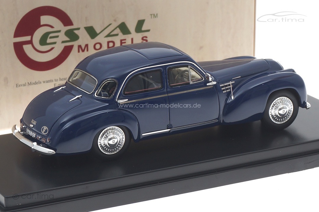 Delage D6-3L sedan by Autobineau blau Esval Models 1:43 EMEU43029A