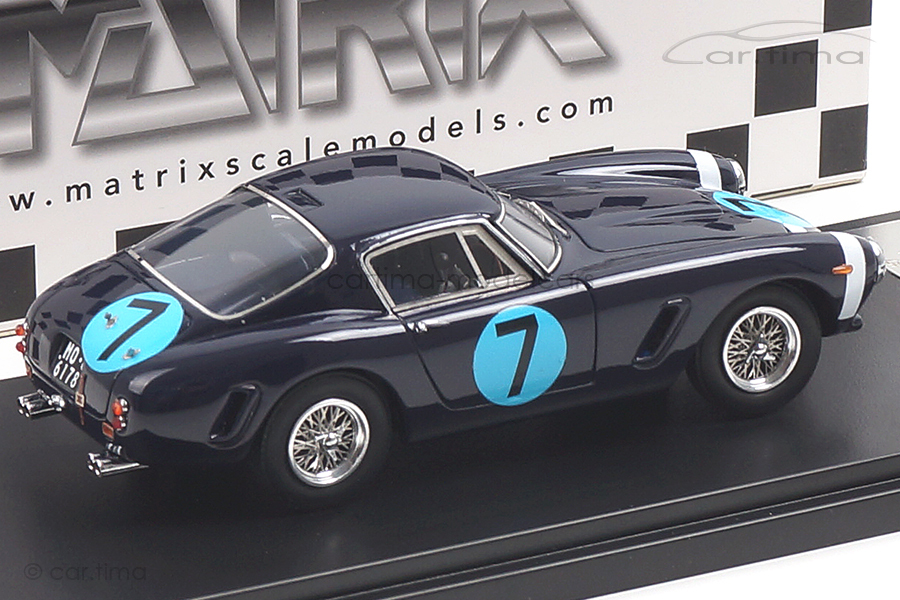 Ferrari 250GT Passo Corto Winner RAC Tourist Trophy 1961 Stirling Moss Matrix 1:43 MXR40604-013