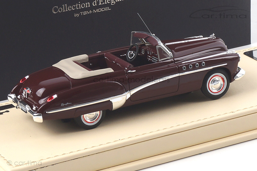 Buick Roadmaster Convertible Royal Maroon TSM 1:43 TSMCE154306