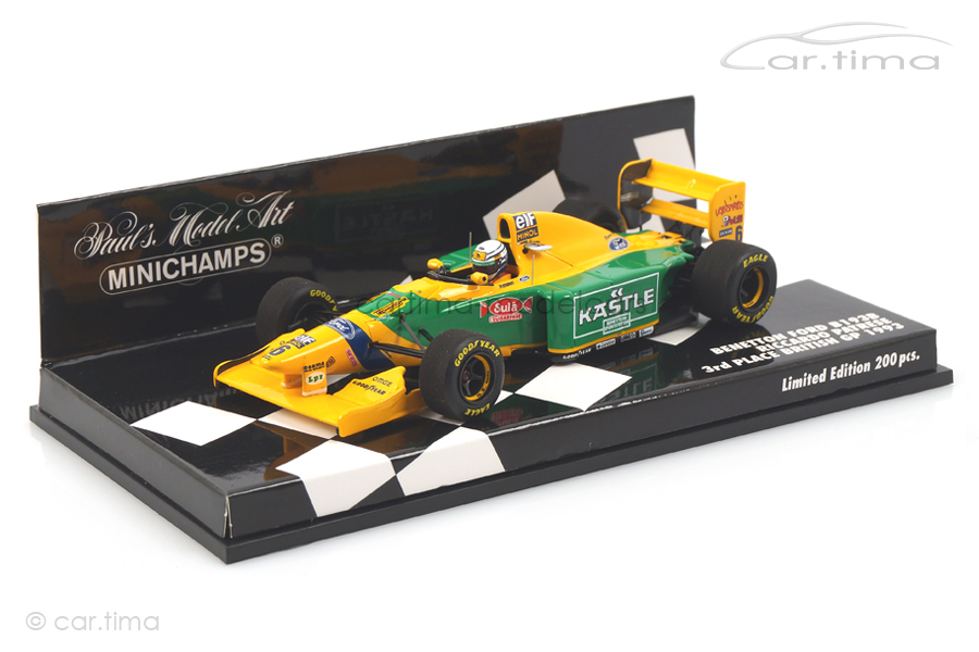 Benetton Ford B193B GP Great Britain 1993 Riccardo Patrese Minichamps 1:43 417930006