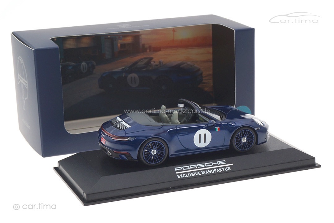 Porsche 911 (992) Carrera S Panamericana Enzianblau Minichamps 1:43 WAP0200460SCAR