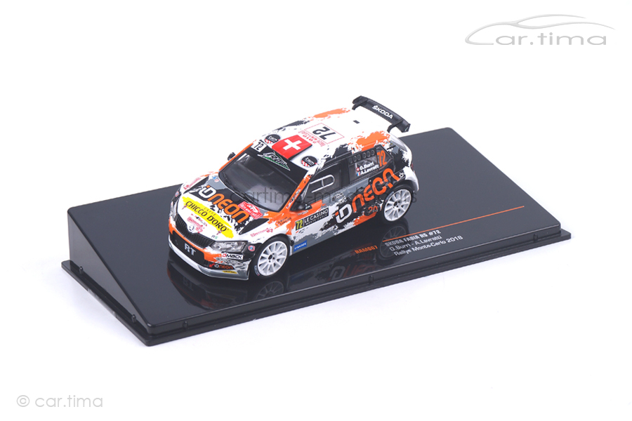 Skoda Fabia R5 Rallye Monte Carlo 2018 Burri/Levratti IXO 1:43 RAM667