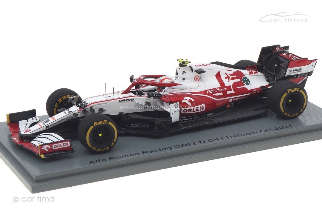 Alfa Romeo Sauber F1 GP Bahrain 2021 Antonio Giovinazzi Spark 1:43 S7663