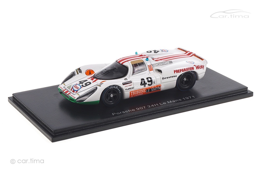 Porsche 907 24h Le Mans 1971 Brun/Mattli Spark 1:43 S9773