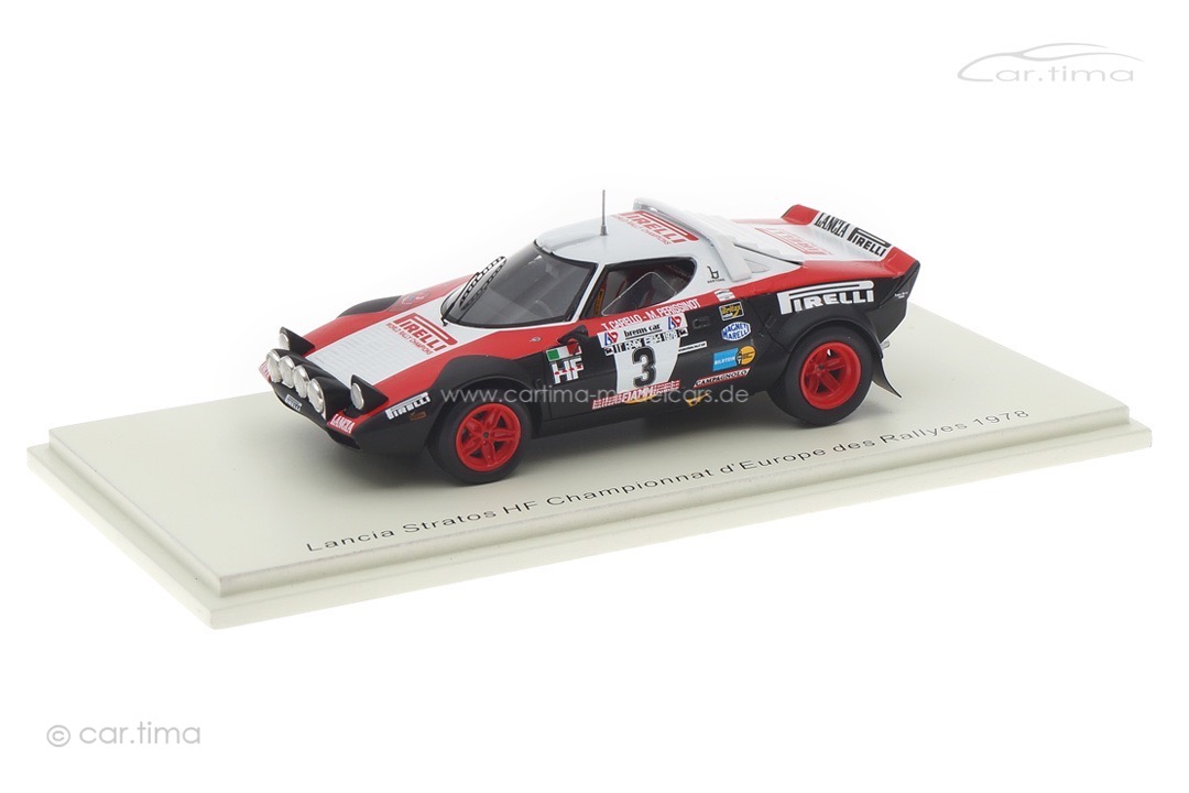 Lancia Stratos HF Championnat d'Europe des Rallyes 1978 Carello/Perissinot Spark 1:43 S9093