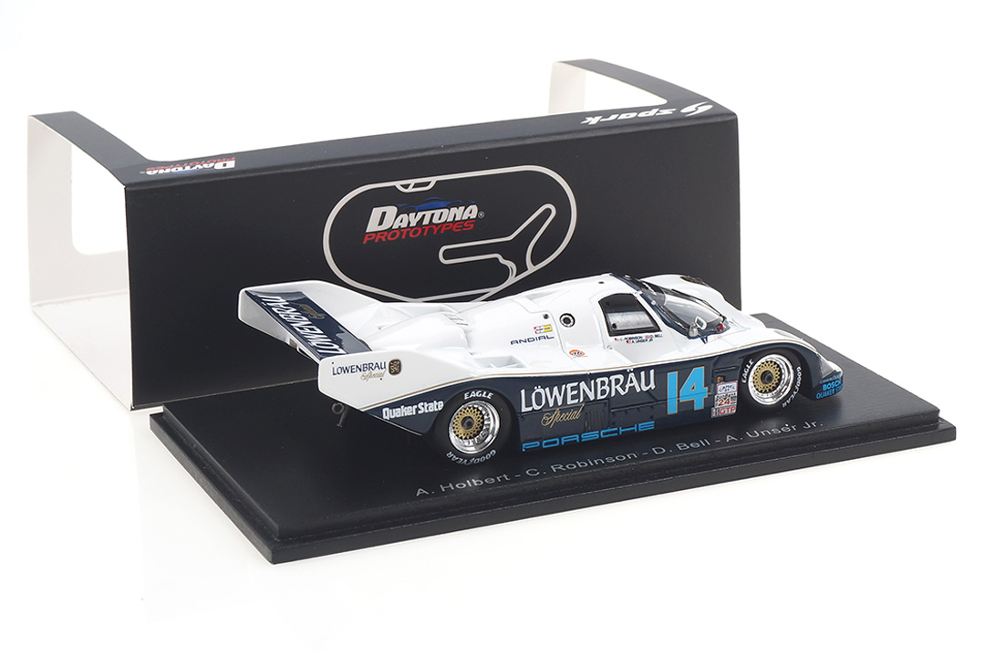 Porsche 962 Winner 24h Daytona 1987 Bell/Holbert/Robinson/Unser Jr. Spark 1:43 43DA87