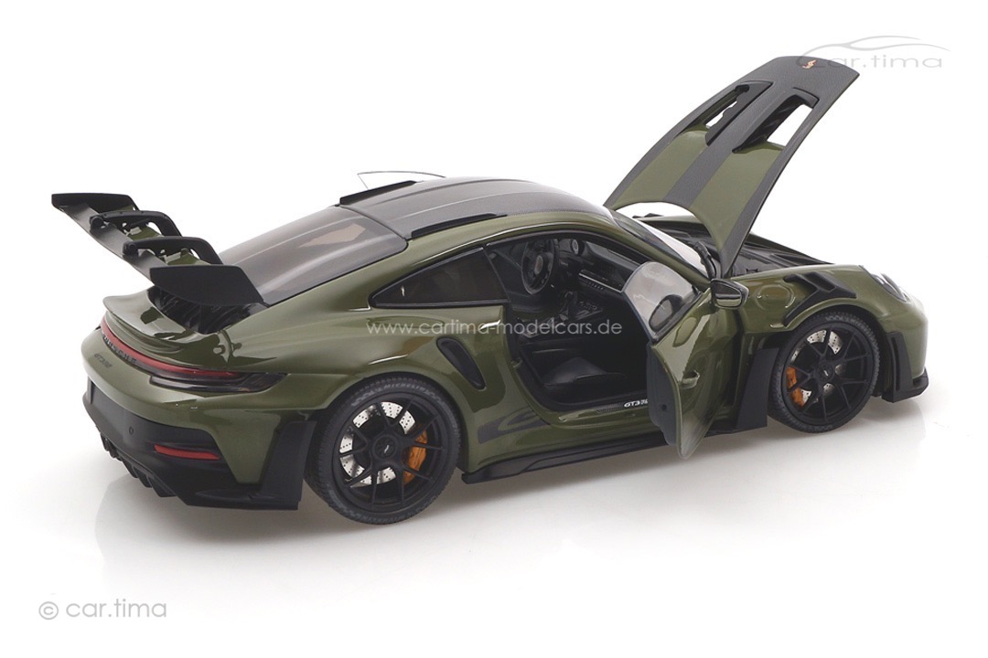 Porsche 911 (992) GT3 RS Weissach Package Nato Olive/Rad schwarz Minichamps 1:18 110062027