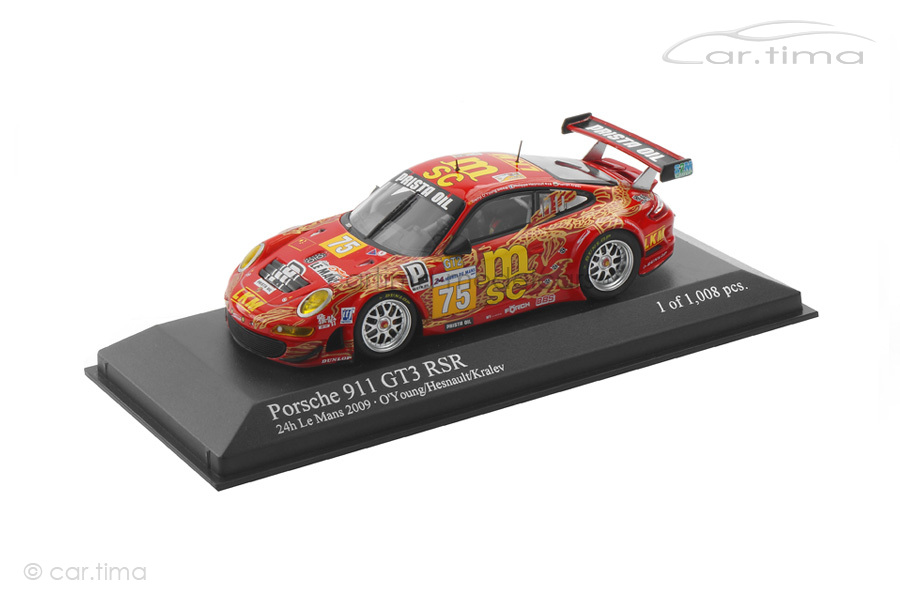 Porsche 911 (997) GT3 RSR 24h Le Mans 2009 O`Young/Hesnault Minichamps 1:43 400096975