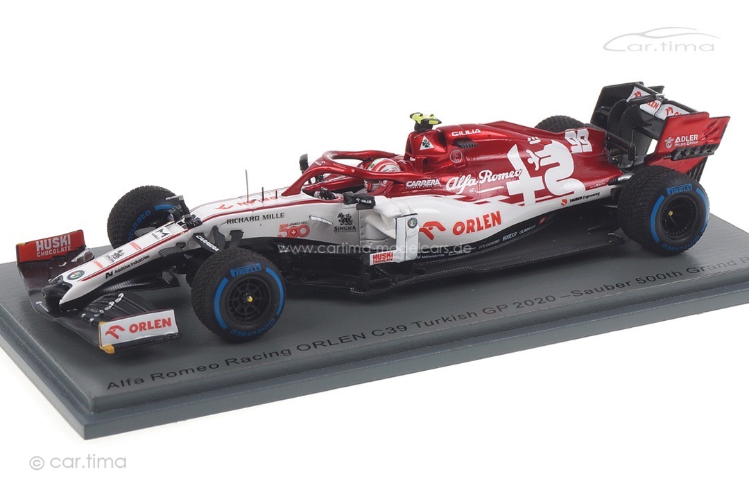 Alfa Romeo Racing C39 GP Türkei 2020 Antonio Giovinazzi Spark 1:43 S6493