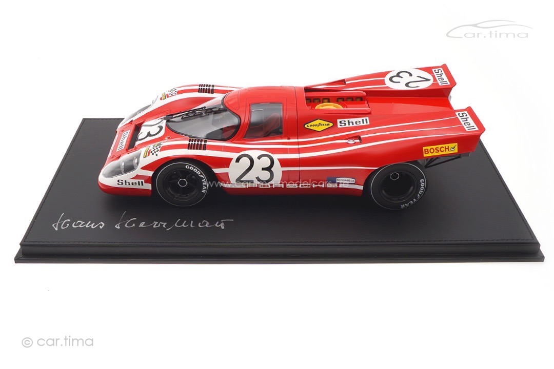 Porsche 917 K Winner 24h Le Mans 1970 Originalsignatur Hans Herrmann 1:12 