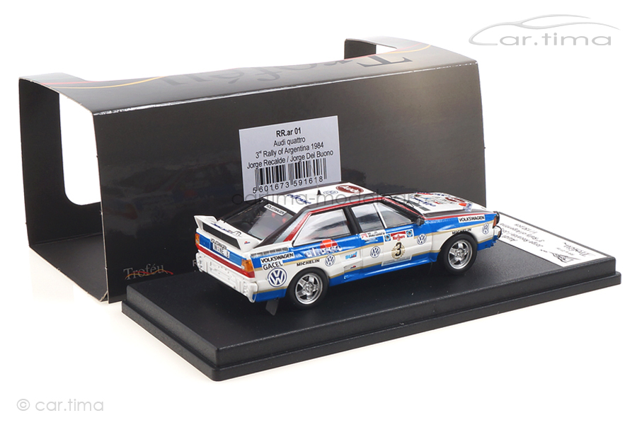 Audi Quattro Rallye of Argentina 1984 Recalde/Del Buono Trofeu 1:43 RRAR01